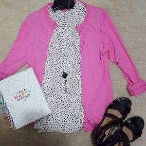 J Crew pink The Caryn Cardigan size small